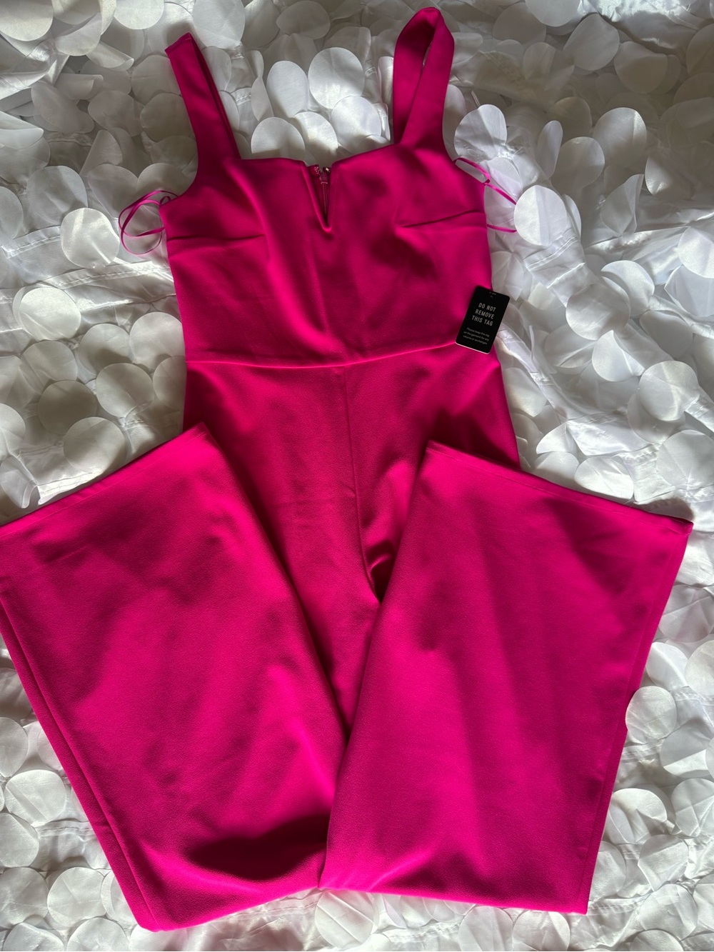 Express Hot Pink Wide-Leg Jumpsuit